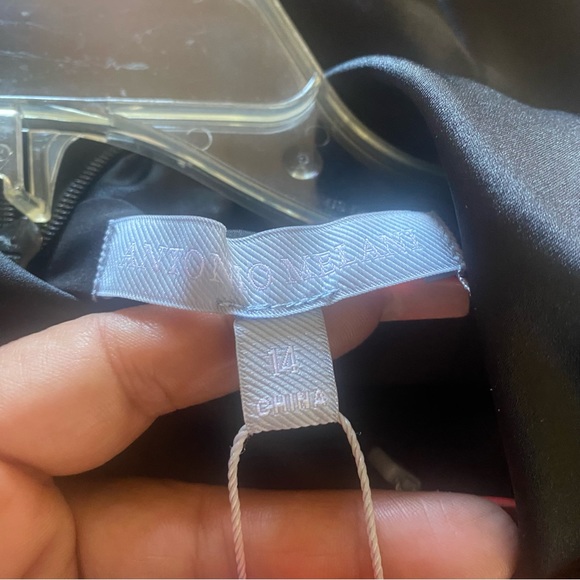 Antonio Melani Marine Satin Halter cowl neck slip dress NWOT - Picture 9 of 9